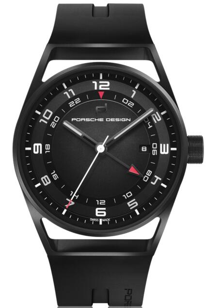 Porsche Design 4046901418212 1919 GLOBETIMER BLACK RUBBERwatch for sale